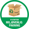 Miljøvenlig pakning logo badge